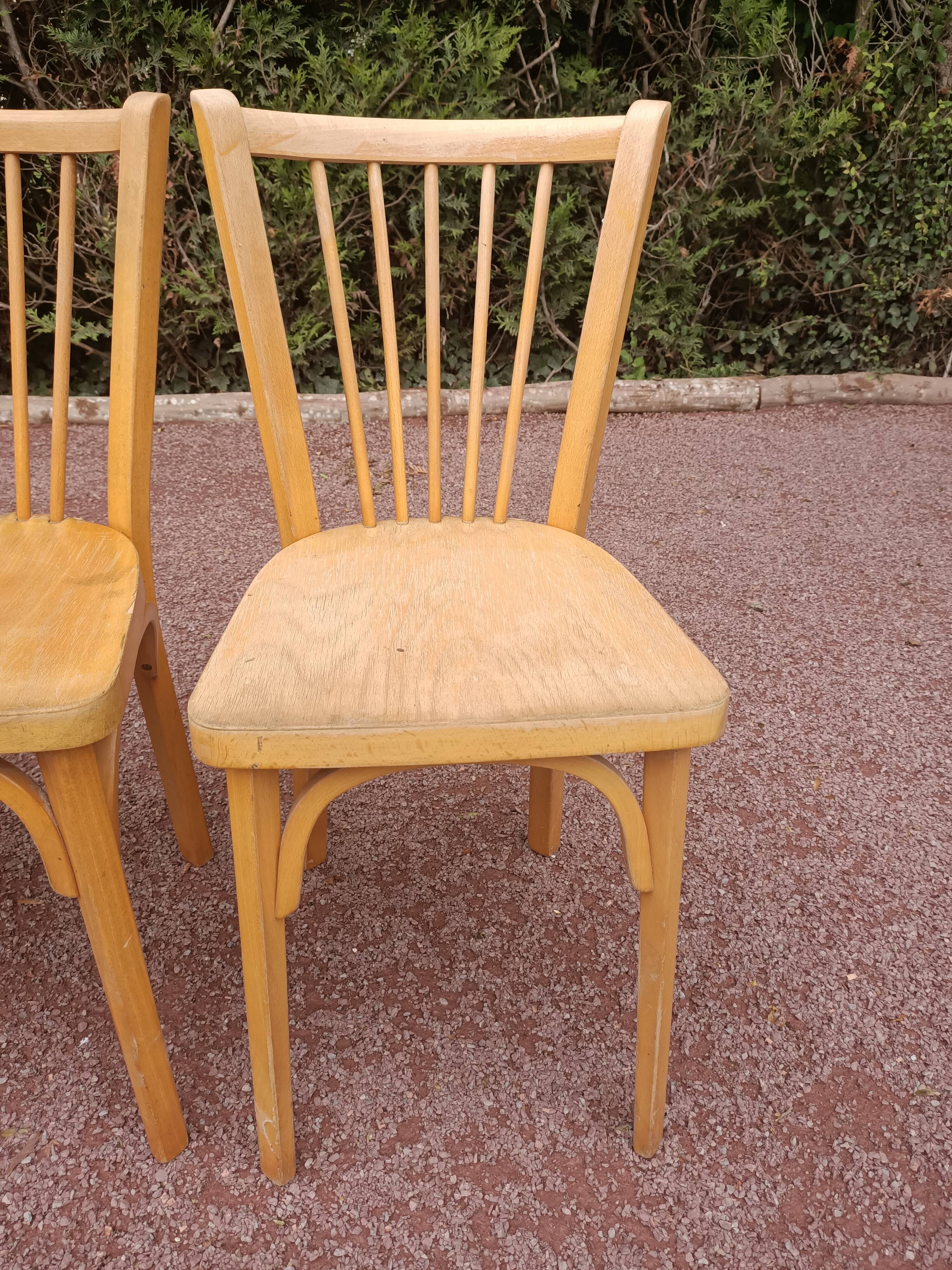 Set of Baumann bistro chairs