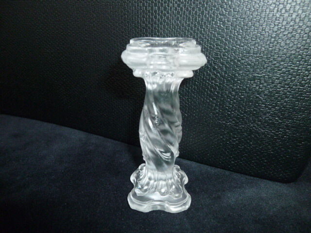 Set of 8 slightly opaline glass knife holders Column shape