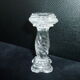 Set of 8 slightly opaline glass knife holders Column shape