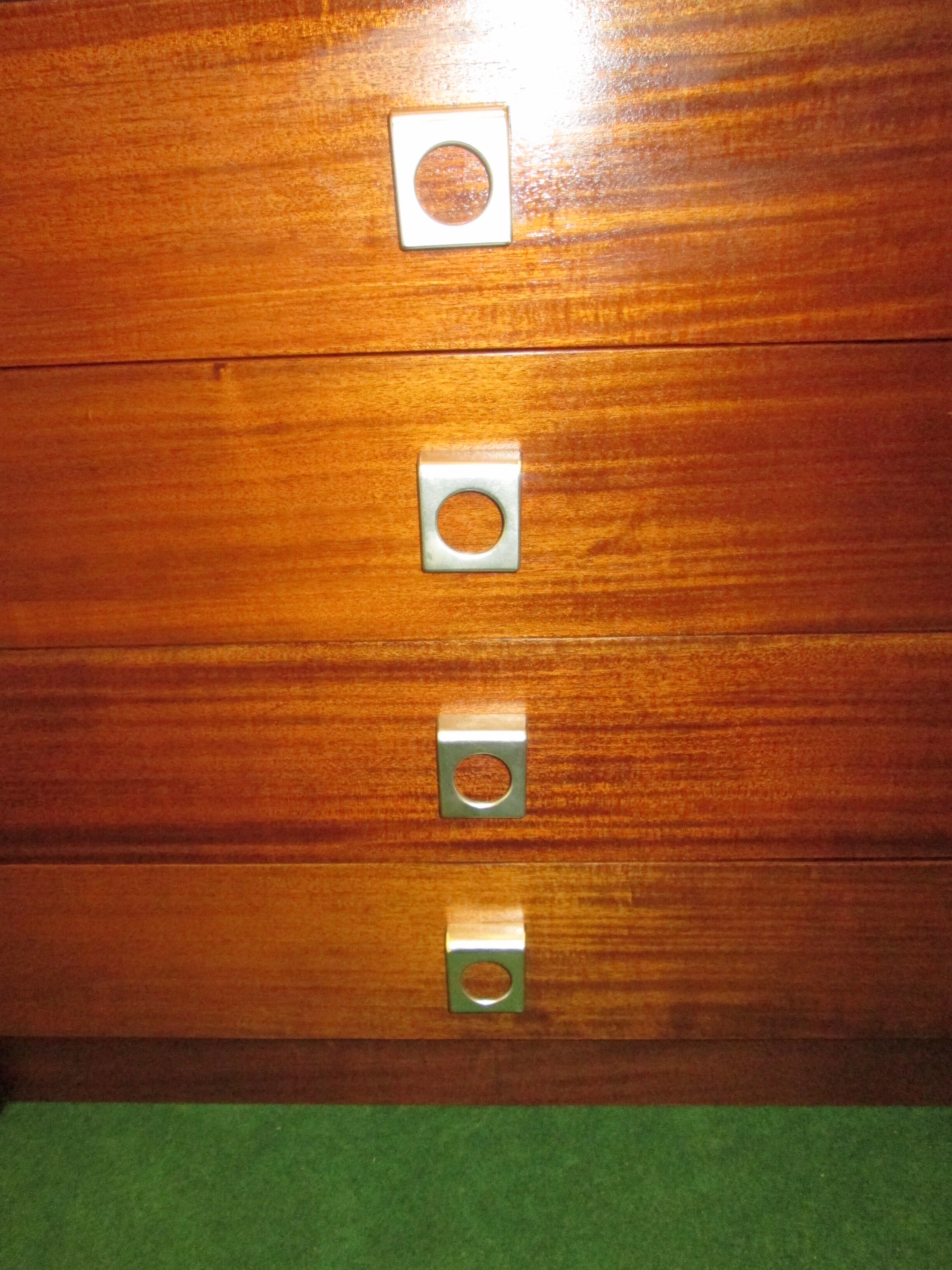 Teak chest of drawers