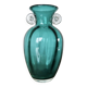 Turquoise Murano blown glass vase, 1970s