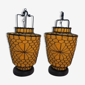 Two bohemian-style lamps