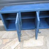 Old industrial wall unit with 5 lockers