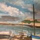 Marine Oil on panel Brittany Trestel beach