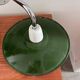 Pair of wall lights in green enameled sheet metal
