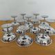 Set of 12 stainless steel bowls from the 1970s.