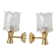 Pair of wall lights 1980