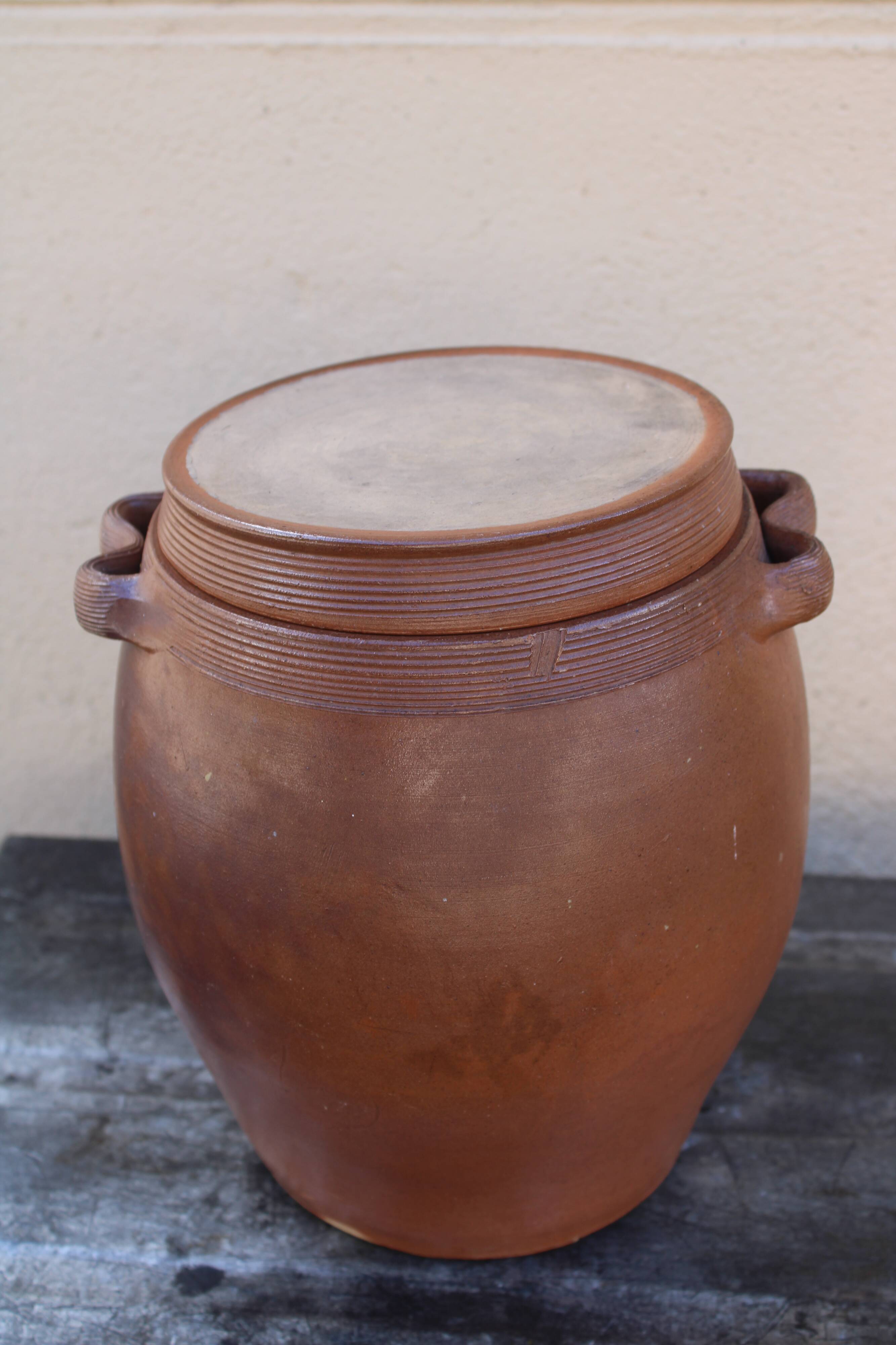 Old sandstone pot