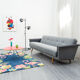 Convertible sofa, 60s, two-coloured, restored