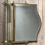 Beveled brass mirror