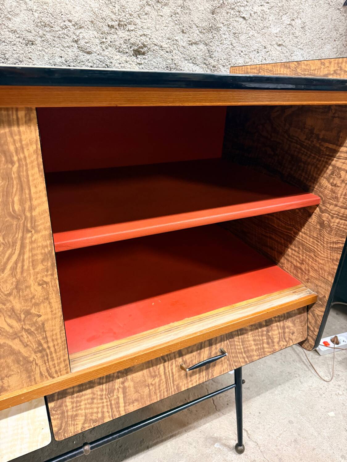 Vintage Formica sideboard from the 1960s/70s, Scandinavian Midcentury modern
