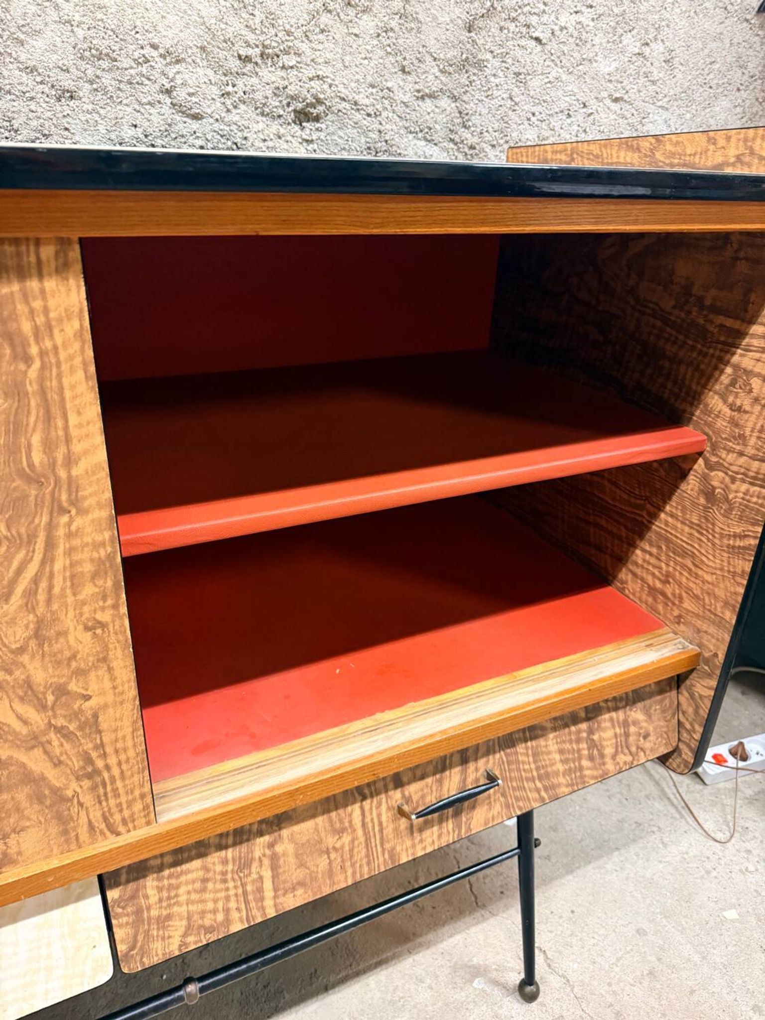 Vintage Formica sideboard from the 1960s/70s, Scandinavian Midcentury modern