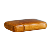 Art Deco cigarette case, elm magnifying glass