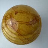 Vintage marbled glass table lamp