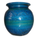 1960s vase by Aldo Londi for Bitossi in "Rimini blue" ceramic.