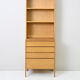 Original 1960s oak bookcase with drawers