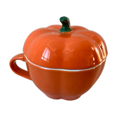 Orange lunch cup in the shape of squash 70s