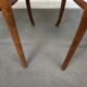 Paire de fauteuils bistrot en bois courbé