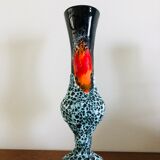 Vase Soliflore fat lava ceramic sea foam
