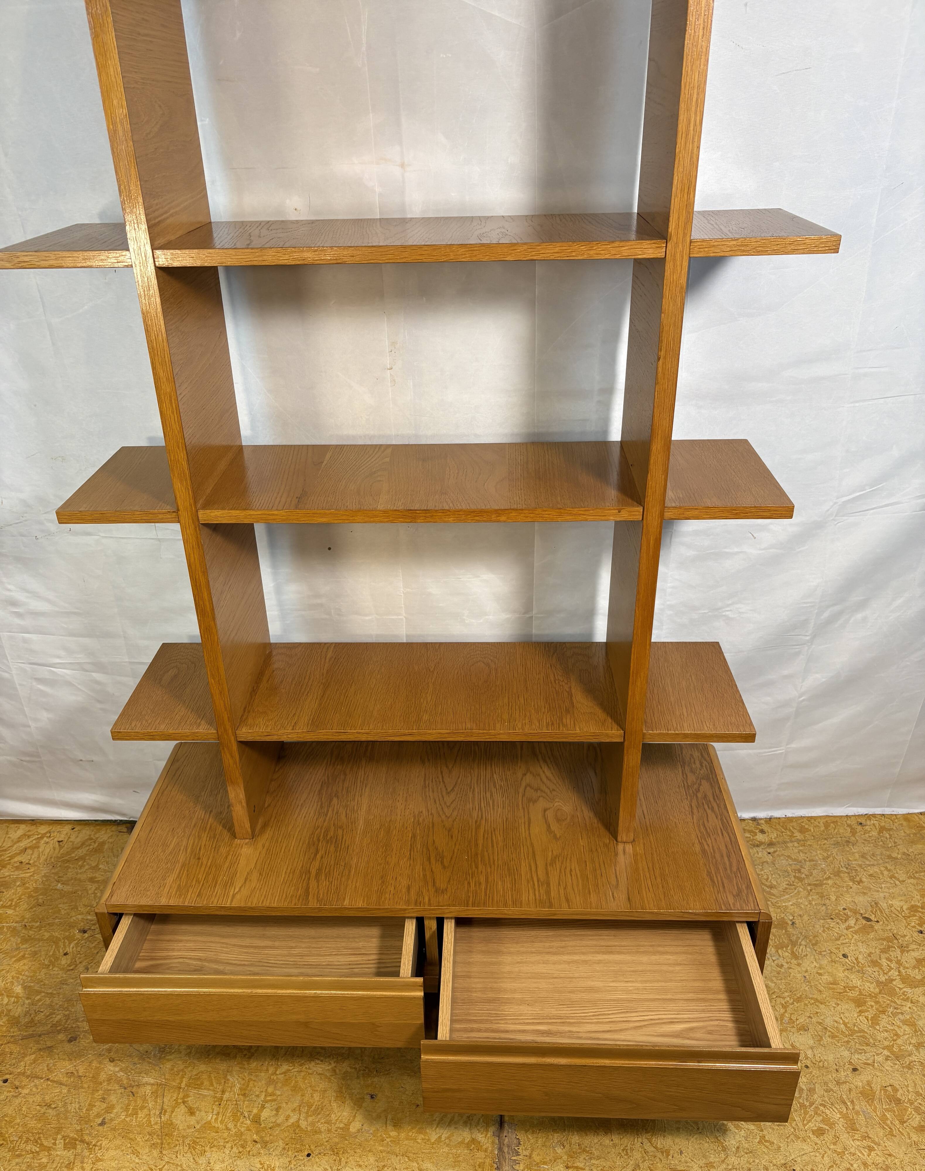 Unité de rangement en teck de style mid-century modern / Paravent d'inspiration scandinave