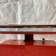 Stube vintage red lacquered metal kitchen scale - force 10
