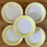 Yellow Moulin des Loups soup plates