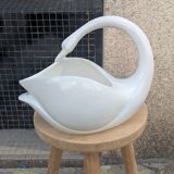 White ceramic planter / pocket tray – Vintage swan