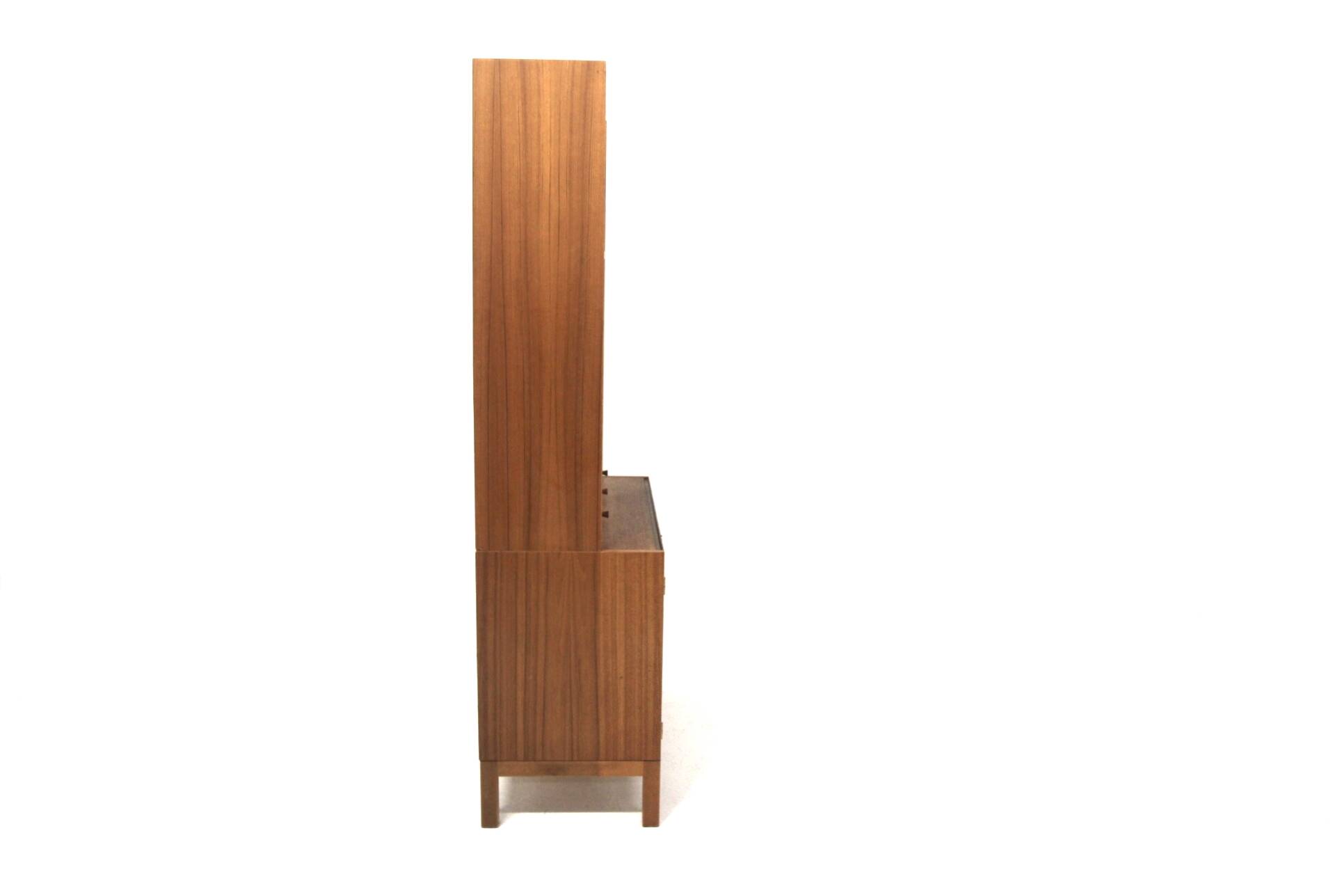 Commode-bibliothèque scandinave en teck, Suède, 1960