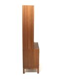 Scandinavian teak bookcase chest of drawers, Sweden, 1960