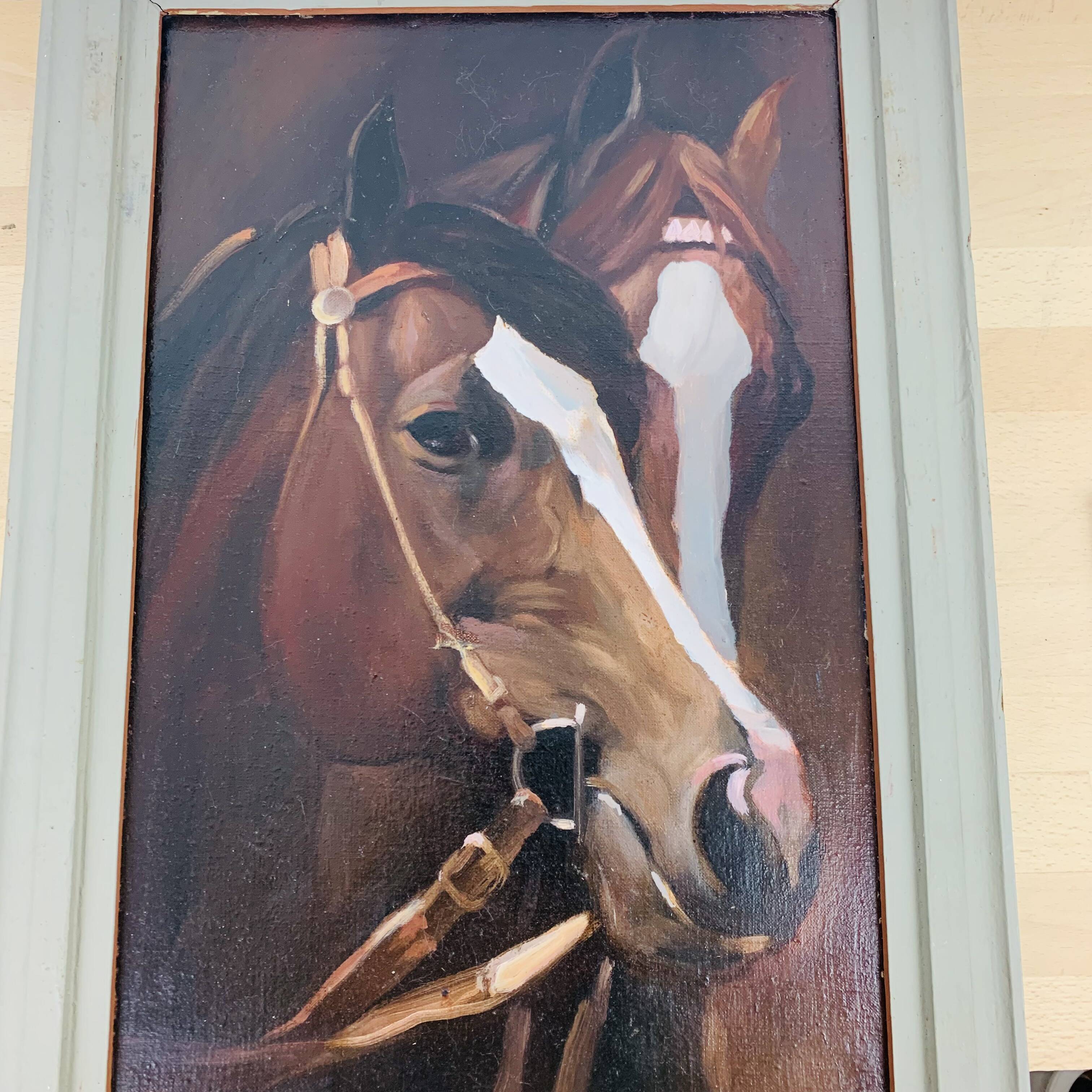 Horses painting oil on canvas