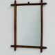 Antique faux bamboo mirror, France, late 19th century