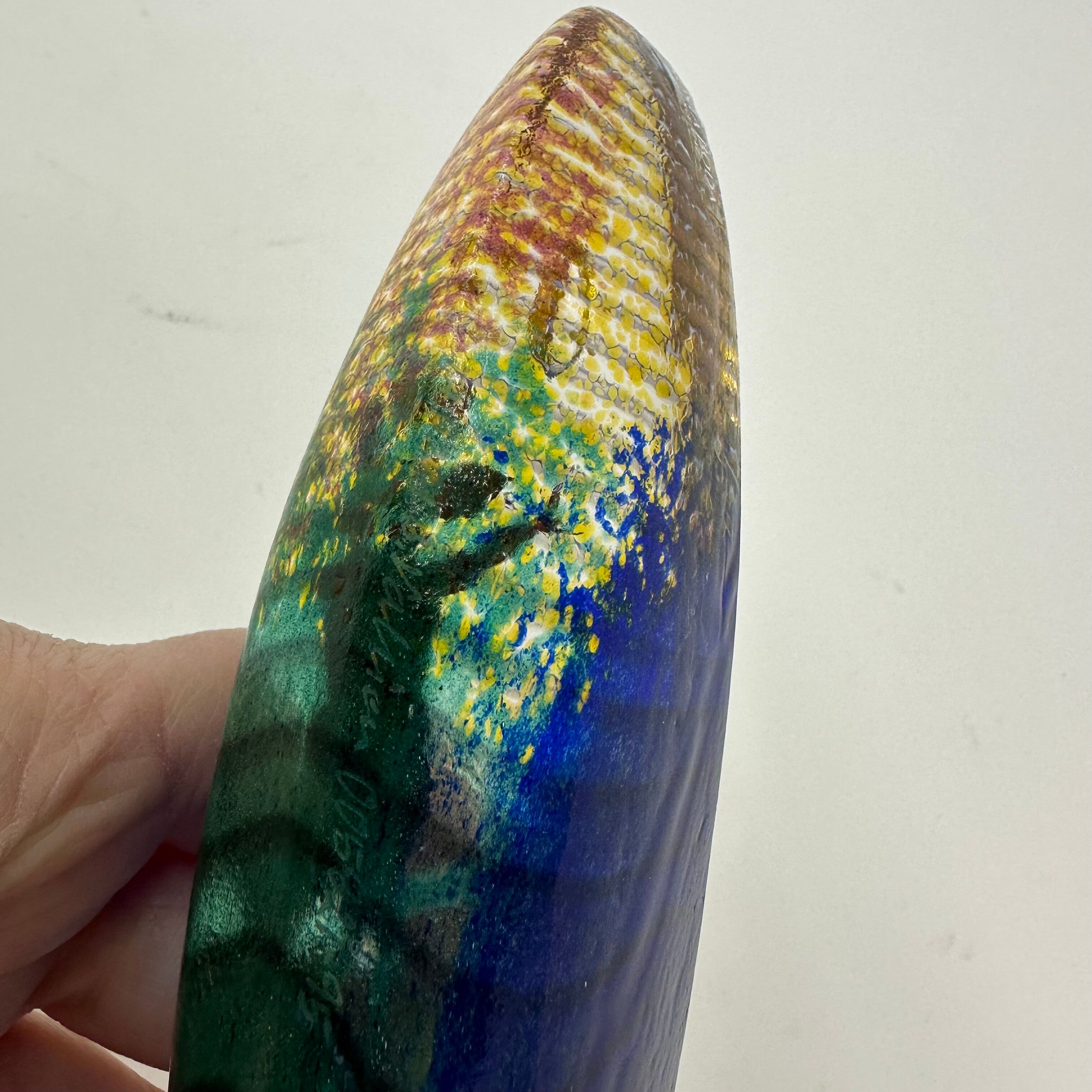 Bertil Vallien for Kosta Boda glass tidy, 1990's  Sweden