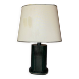 80s ceramic column table lamp
