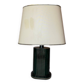 80s ceramic column table lamp