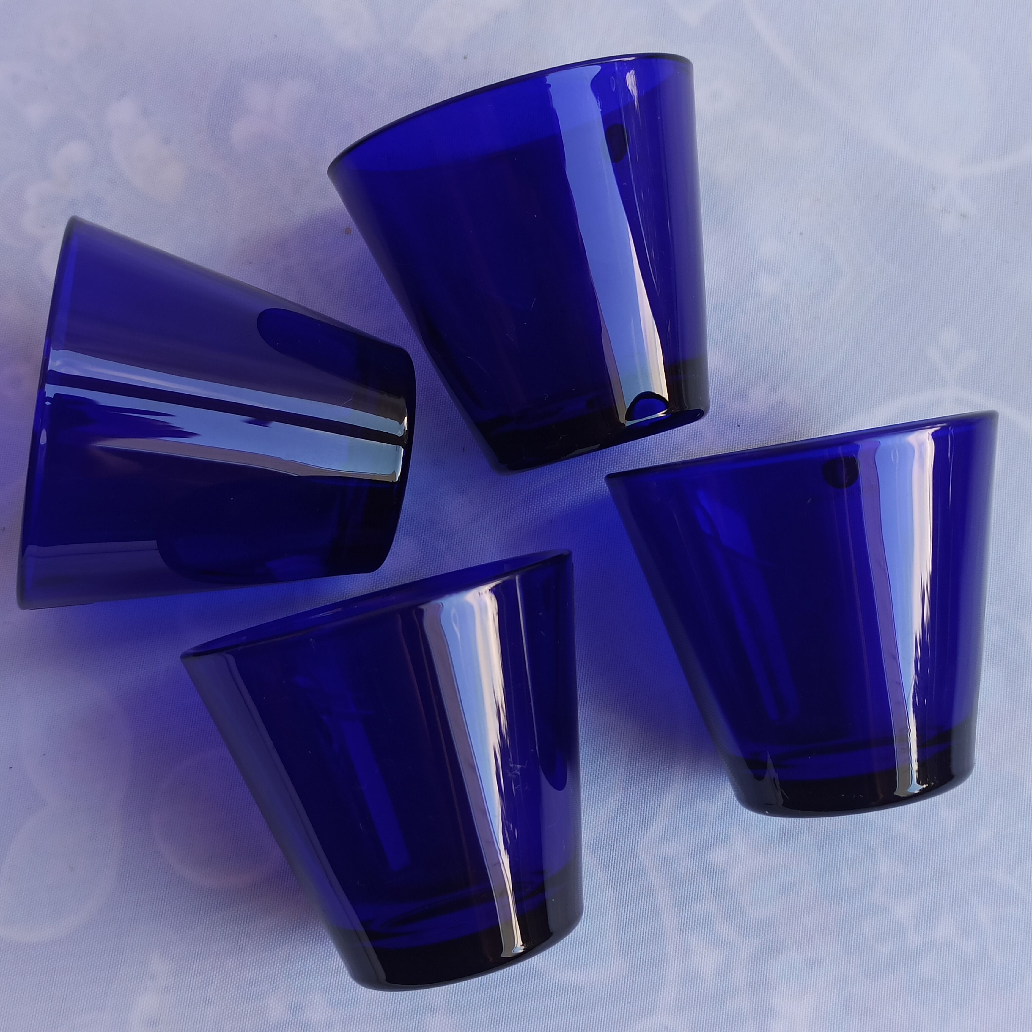 Kaj Franck Kartio cobalt Litalla glasses