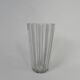 Vase avec 12 nervures verticales en verre dépoli, Verrerie de Fains, années 1950