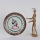 Antique plate decorated in ceramic Italy 19th Century
