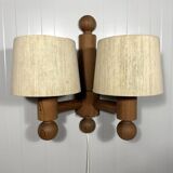 Uno Kristiansson wall lamp Pinus for Luxus Sweden 1970’s