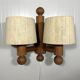 Uno Kristiansson wall lamp Pinus for Luxus Sweden 1970’s