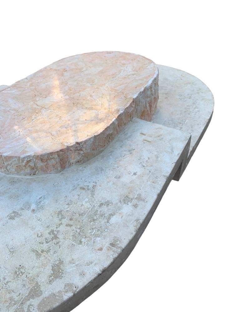 Stone coffee table
