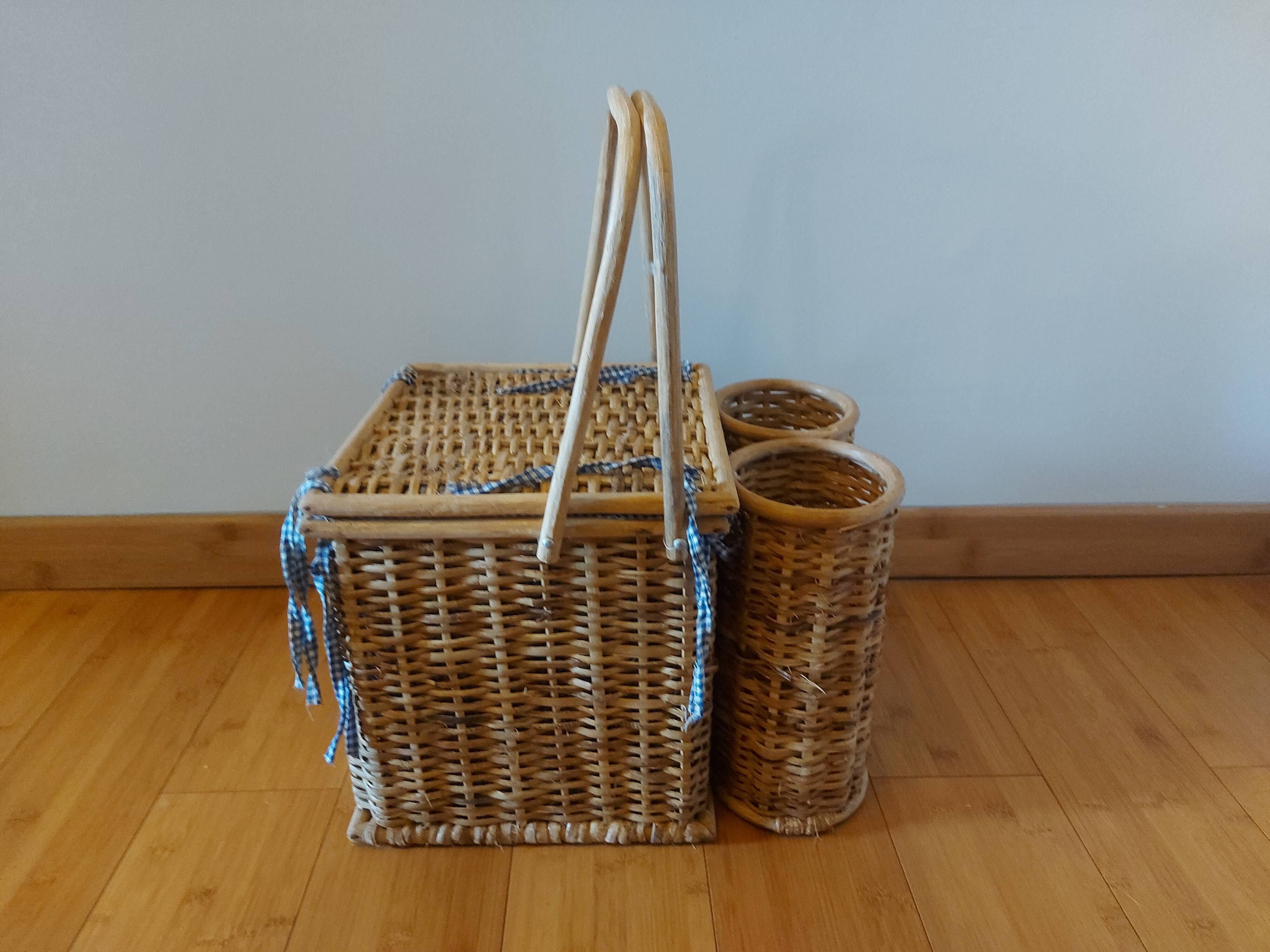 Panier à pique nique en rotin