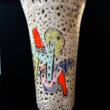 Large free-form abstract vase by Marius Bessone (Vallauris), c. 1950