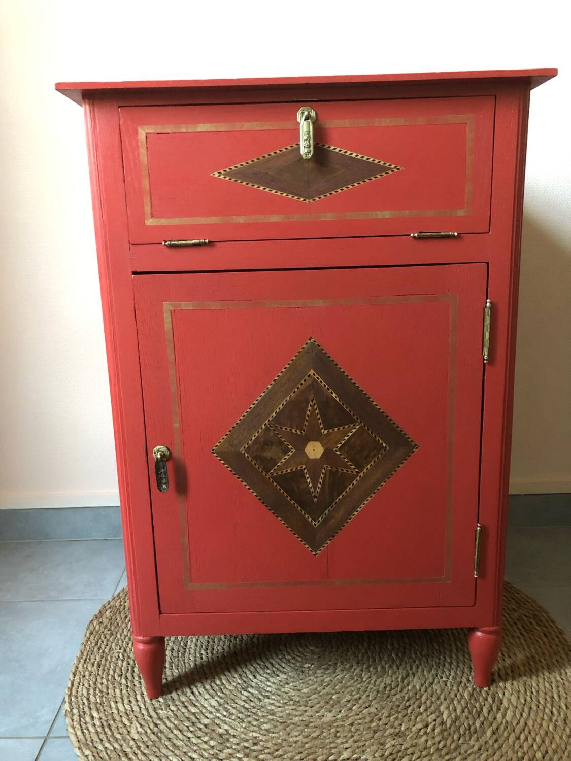 Meuble de rengement, chevet ancien