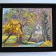 Rural landscape painting HST signed and framed