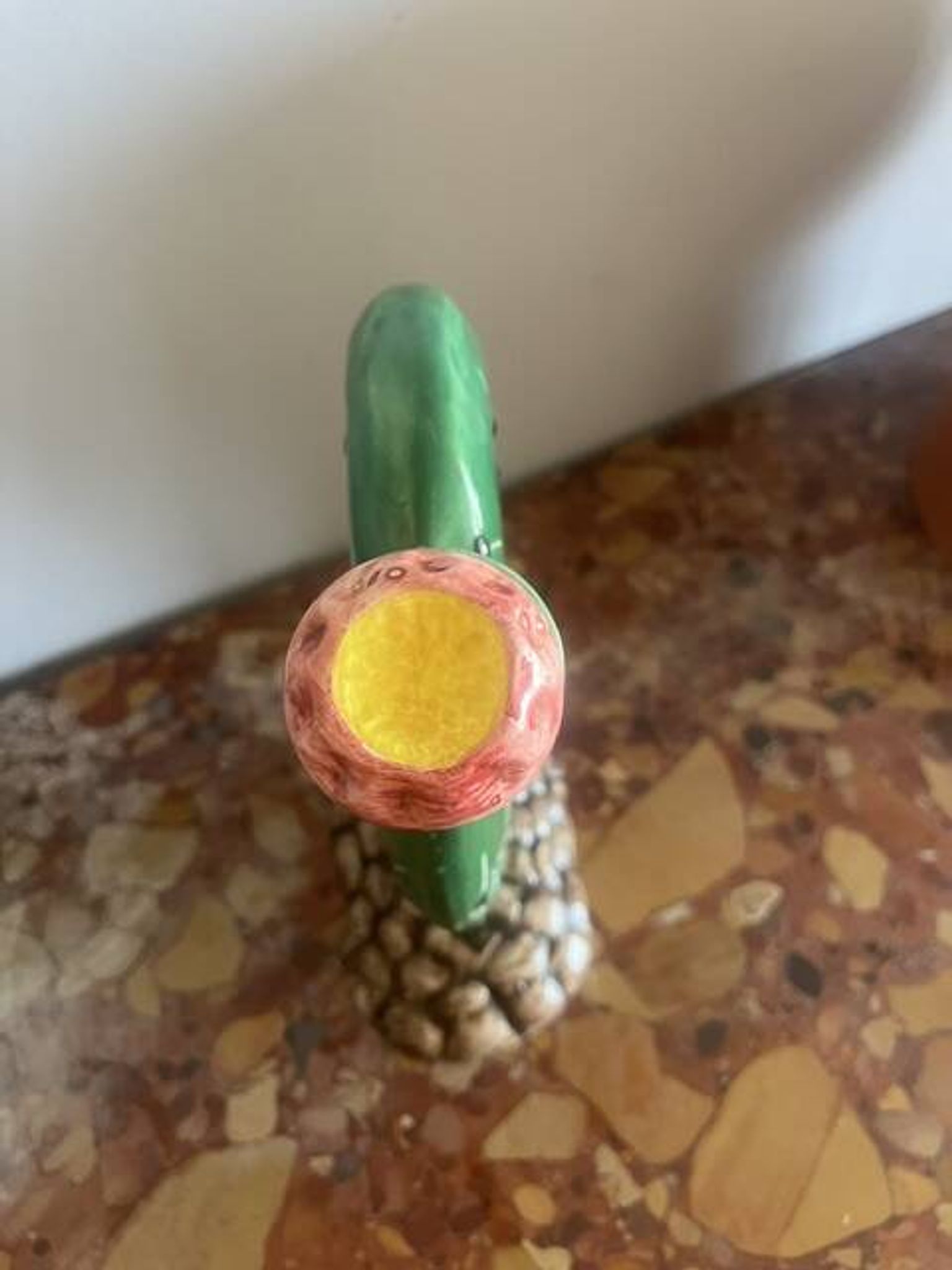 Superb Vintage Sicilian Ceramic Cactus Carafe