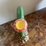 Superb Vintage Sicilian Ceramic Cactus Carafe