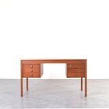 Mid-Century Danish Teak Desk from Domino Møbler, 1960s.