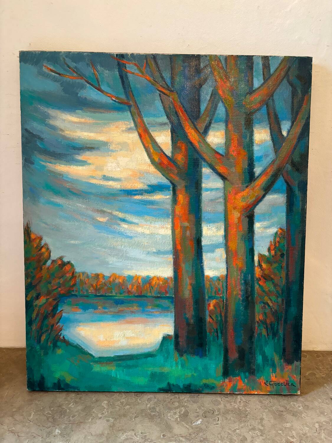 Landscape signed Godelier