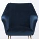 Ensemble de 2 fauteuils italiens bleu foncé