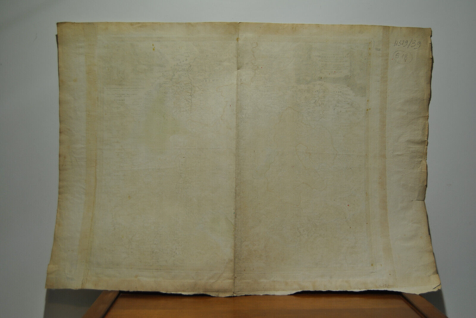 German Geographical Map Germany 18th century by Hesse J B Homann